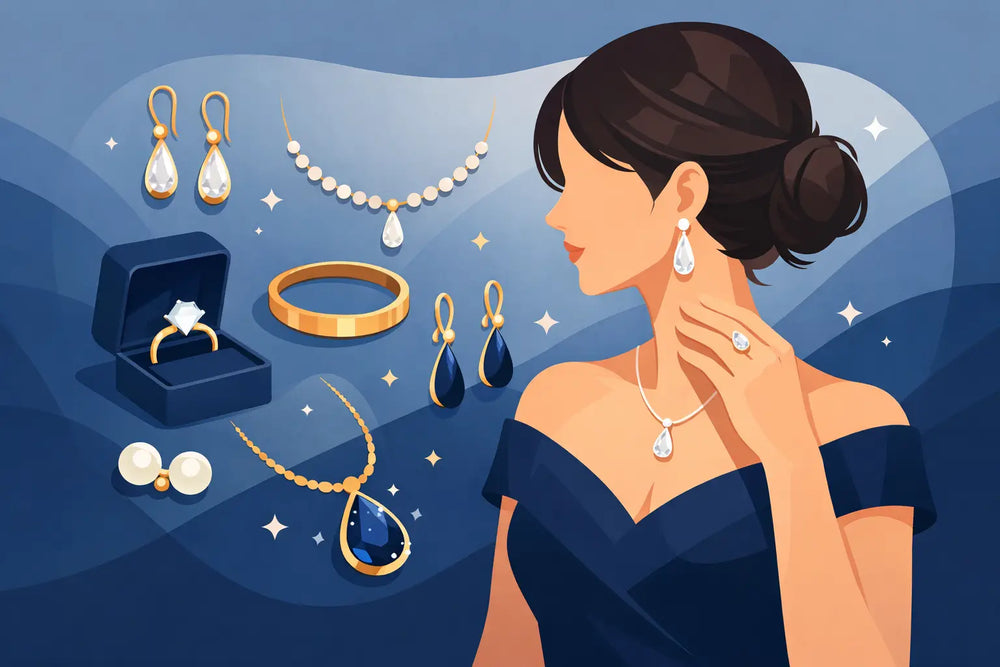 What Jewelry Goes With Navy Dress Styles?
