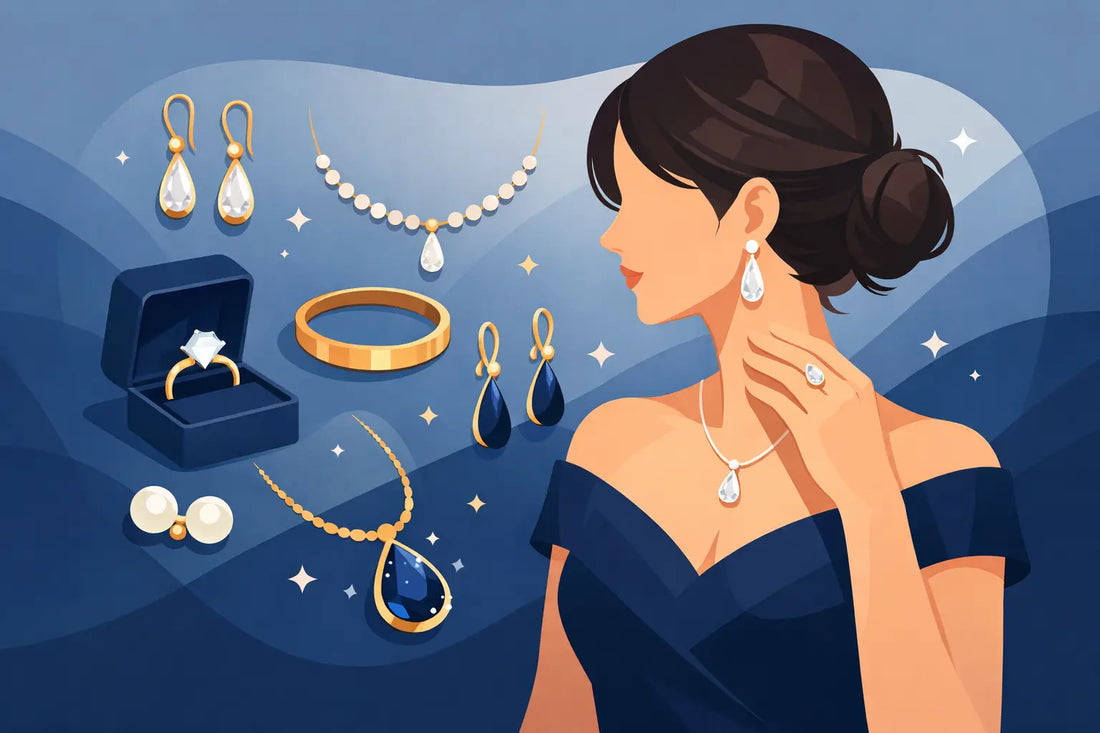 What Jewelry Goes With Navy Dress Styles?