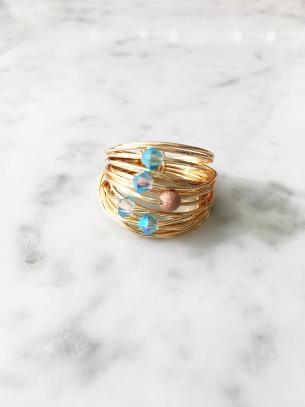 Aquamarine Swarovski Crystals - RoshelLuxe.com