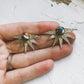 Sun Goddess Earrings with Copper Oyster Turquoise - RoshelLuxe.com