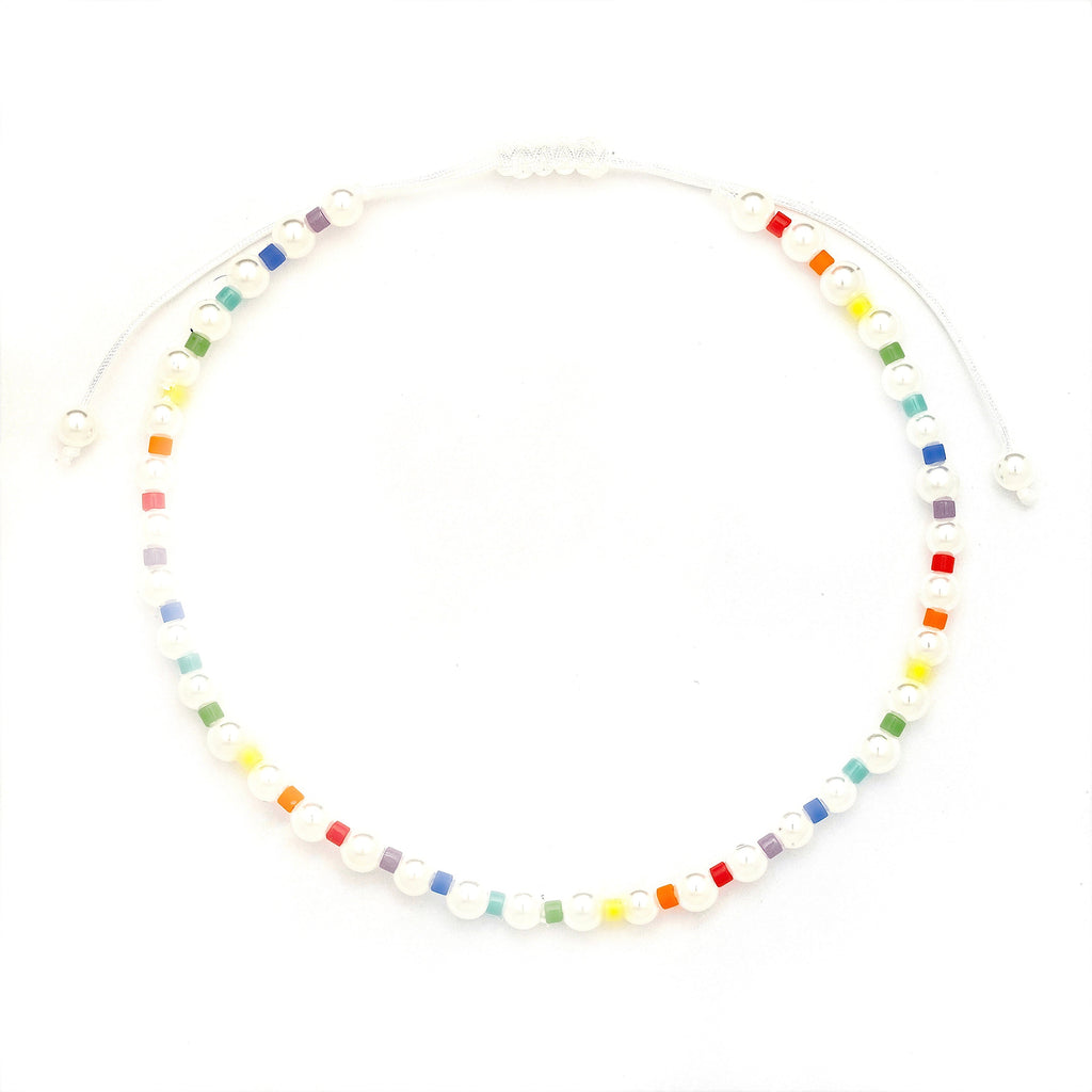 Mini Freshwater Baroque Pearl Rainbow Bracelet