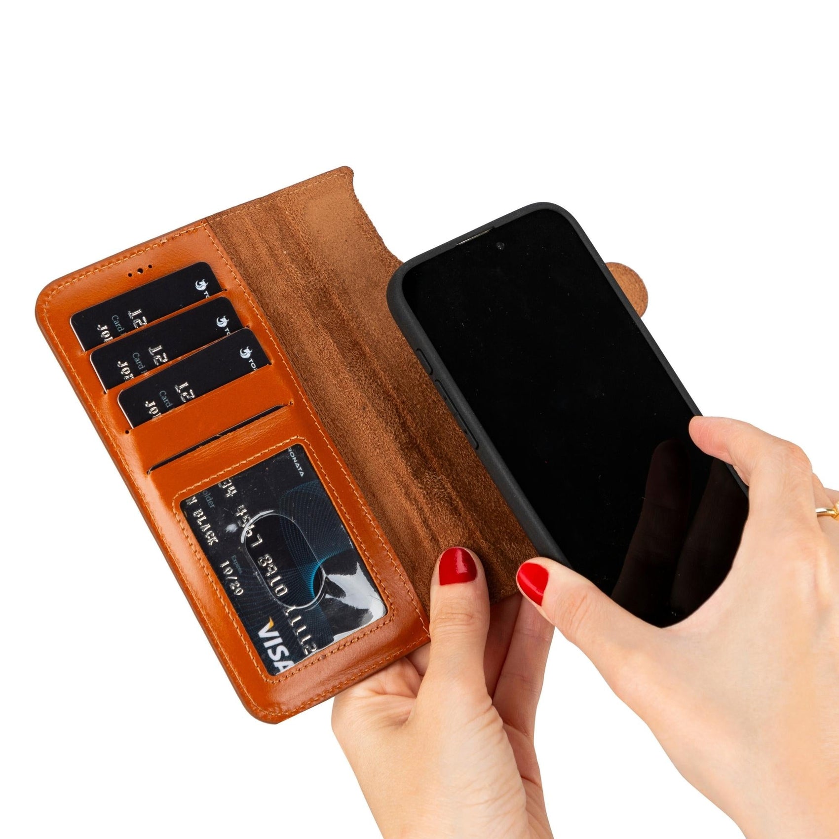 Casper iPhone 14 Series Detachable Leather Wallet Case - RoshelLuxe.com