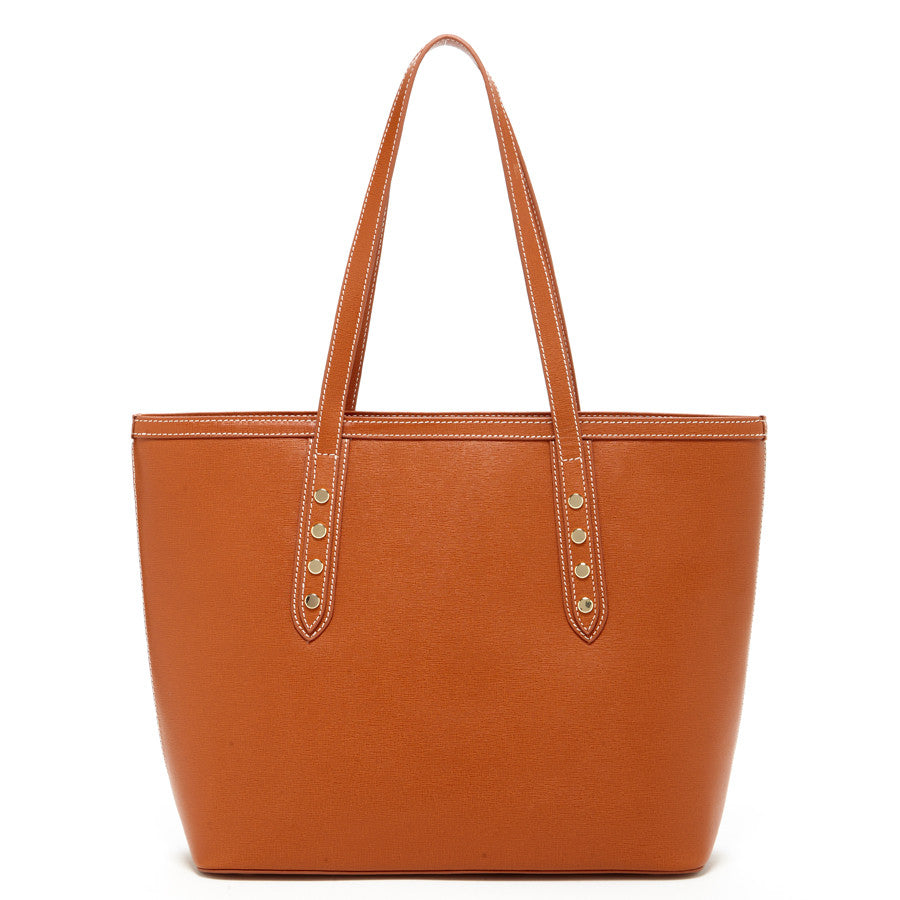 Brown Leather Shoulder Bag - RoshelLuxe.com