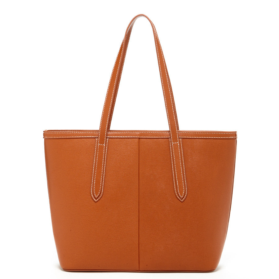 Brown Leather Shoulder Bag - RoshelLuxe.com