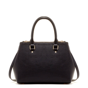 Leather Satchel Bag Black