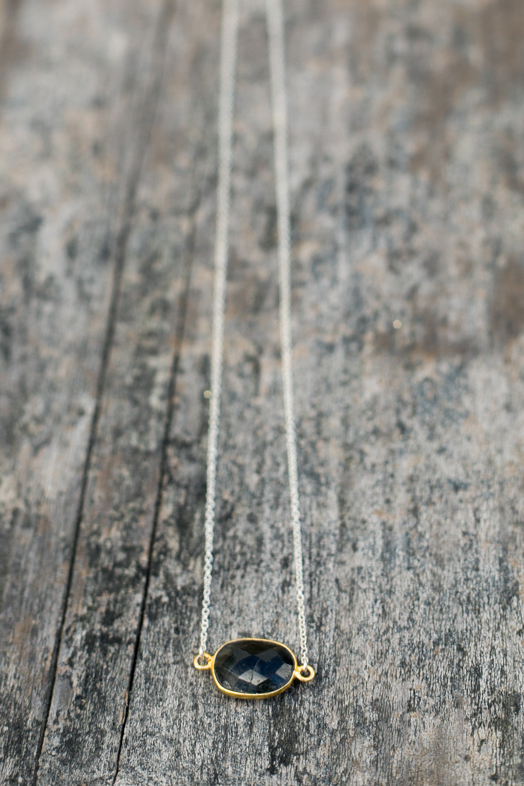 Black onyx gemstone necklace handmade jewelry for women- RoshelLuxe.com