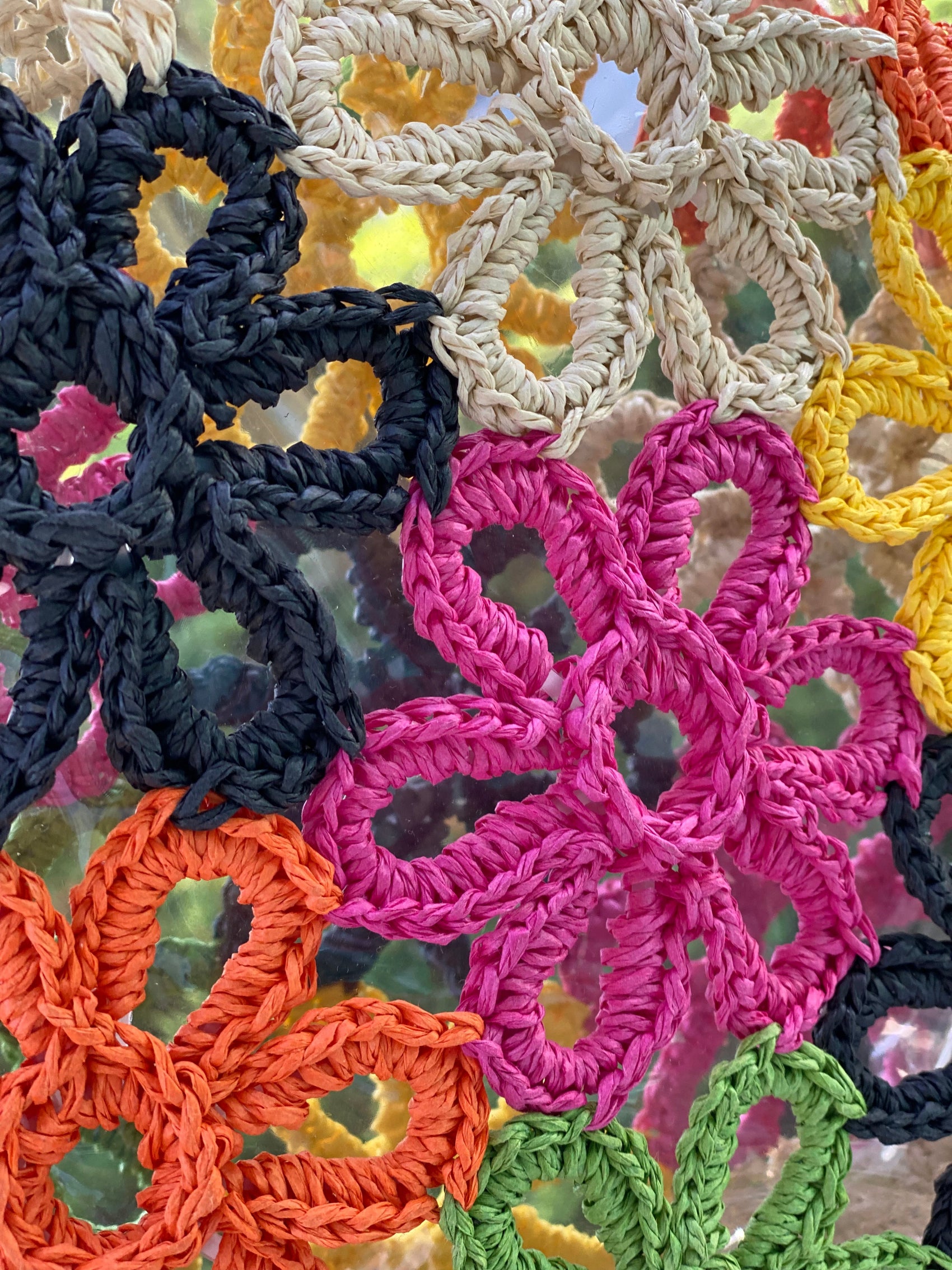 Hand Made Flower Power Tote - RoshelLuxe.com