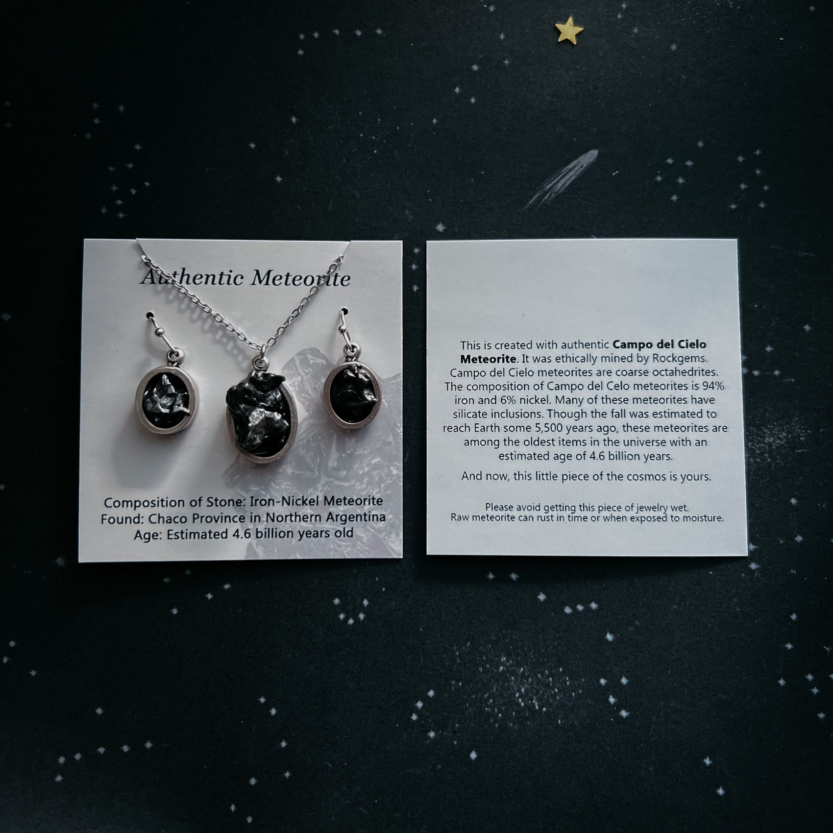 Large hoop earrings with meteorite-inspired design for women- RoshelLuxe.com