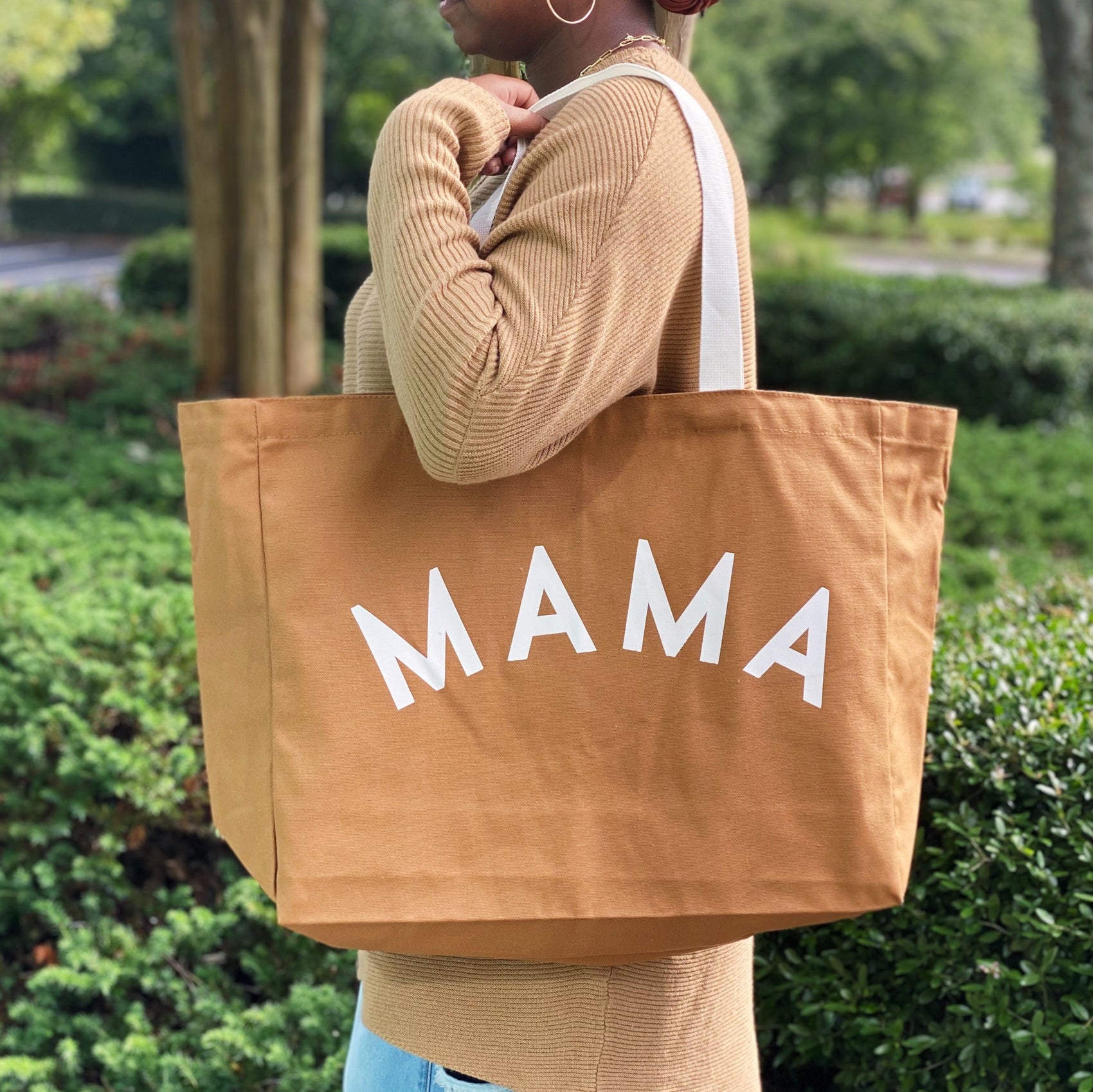 Mama Canvas Tote - RoshelLuxe.com