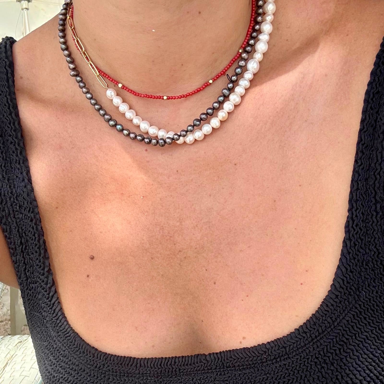 Bridget Pearl Choker - RoshelLuxe.com
