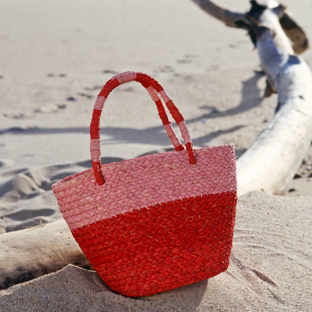 Misi Tote in Papaya - RoshelLuxe.com