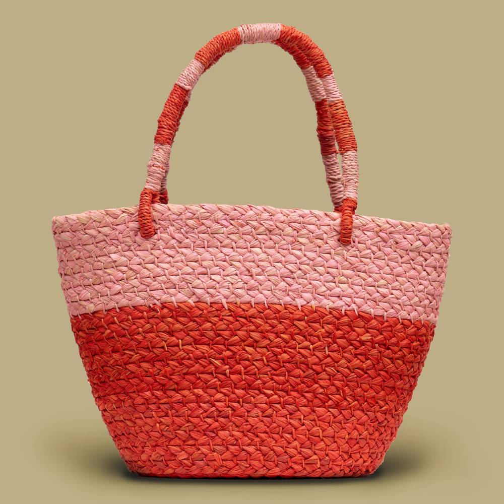 Misi Tote in Papaya - RoshelLuxe.com