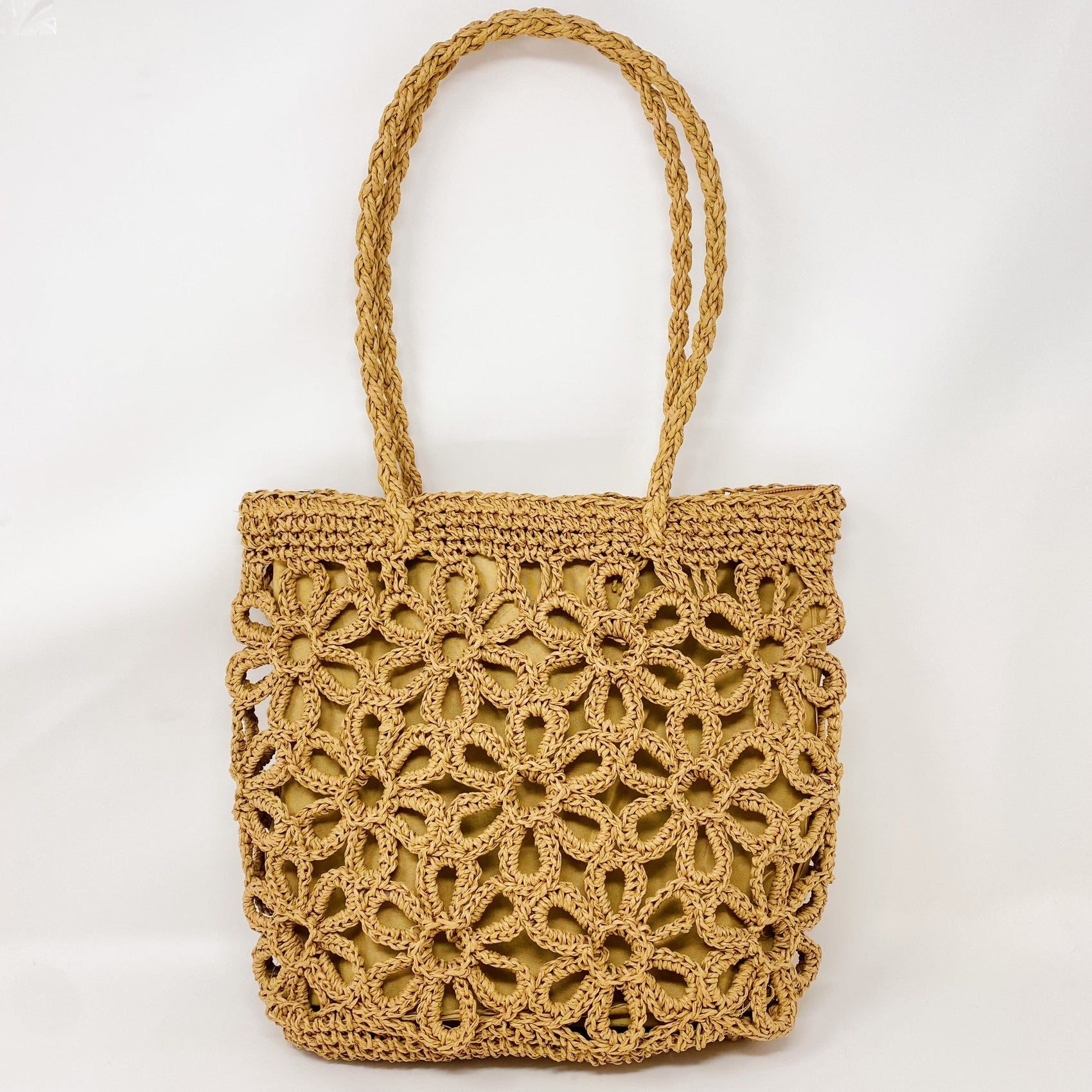 Hand Made Muted Floral Tote - RoshelLuxe.com