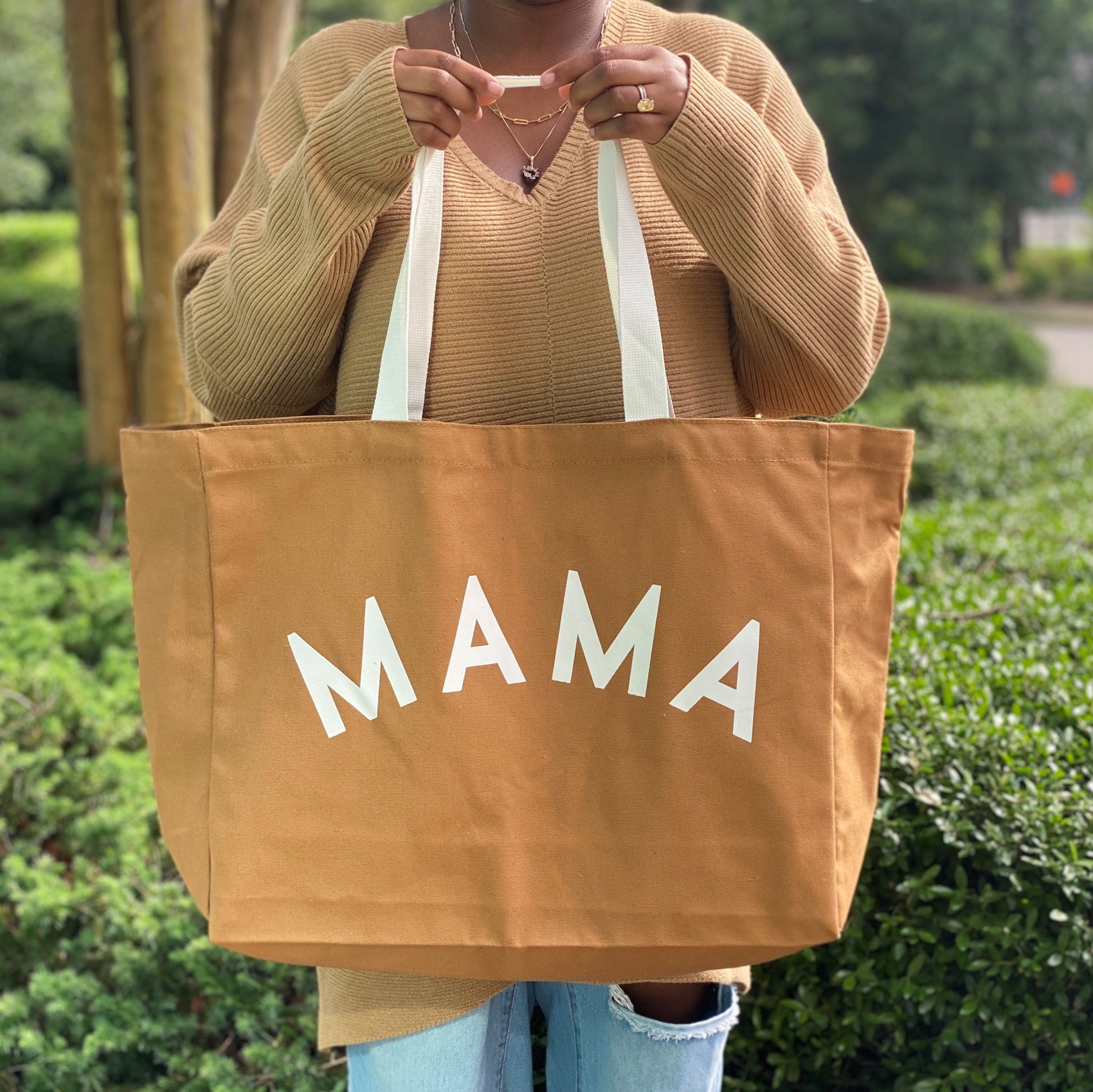 Mama Canvas Tote - RoshelLuxe.com