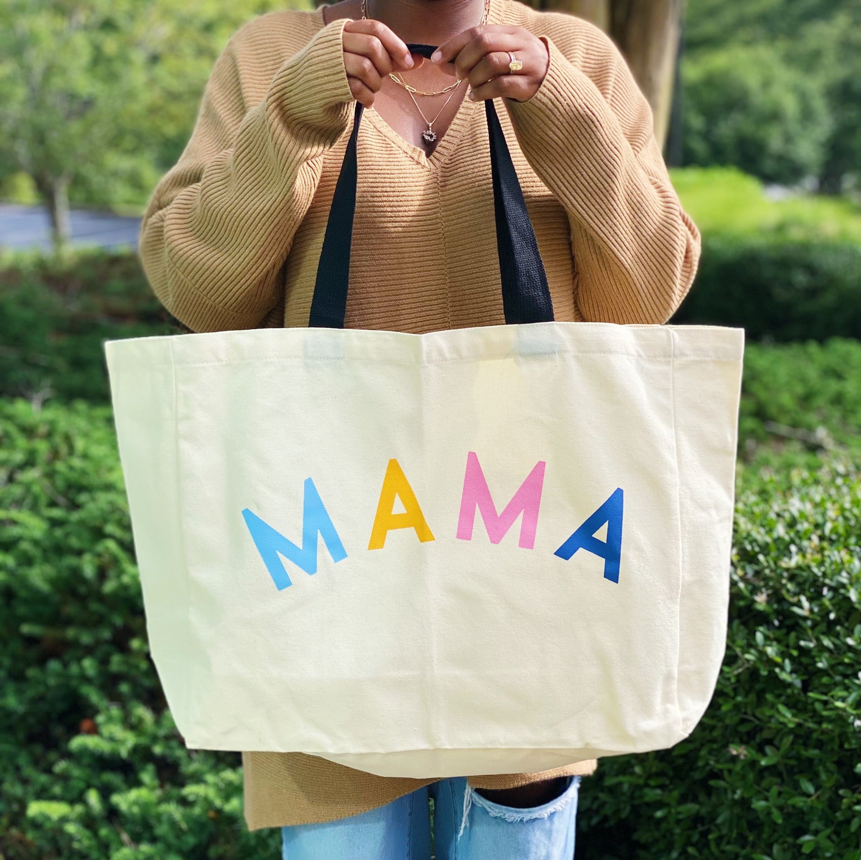 Mama Canvas Tote - RoshelLuxe.com