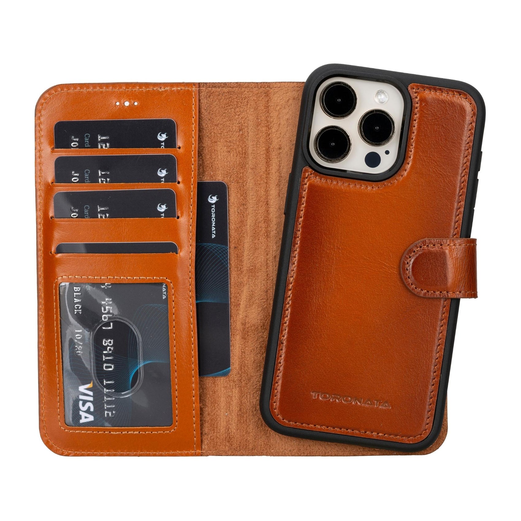 Casper iPhone 14 Series Detachable Leather Wallet Case - RoshelLuxe.com