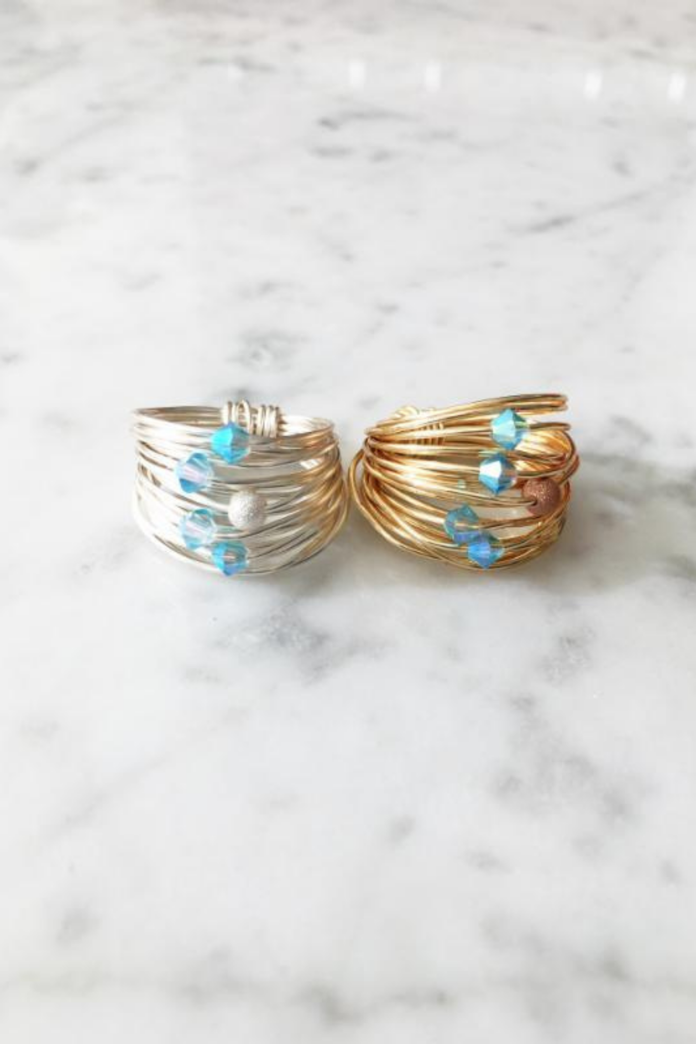  Aquamarine Swarovski Crystals - RoshelLuxe.com