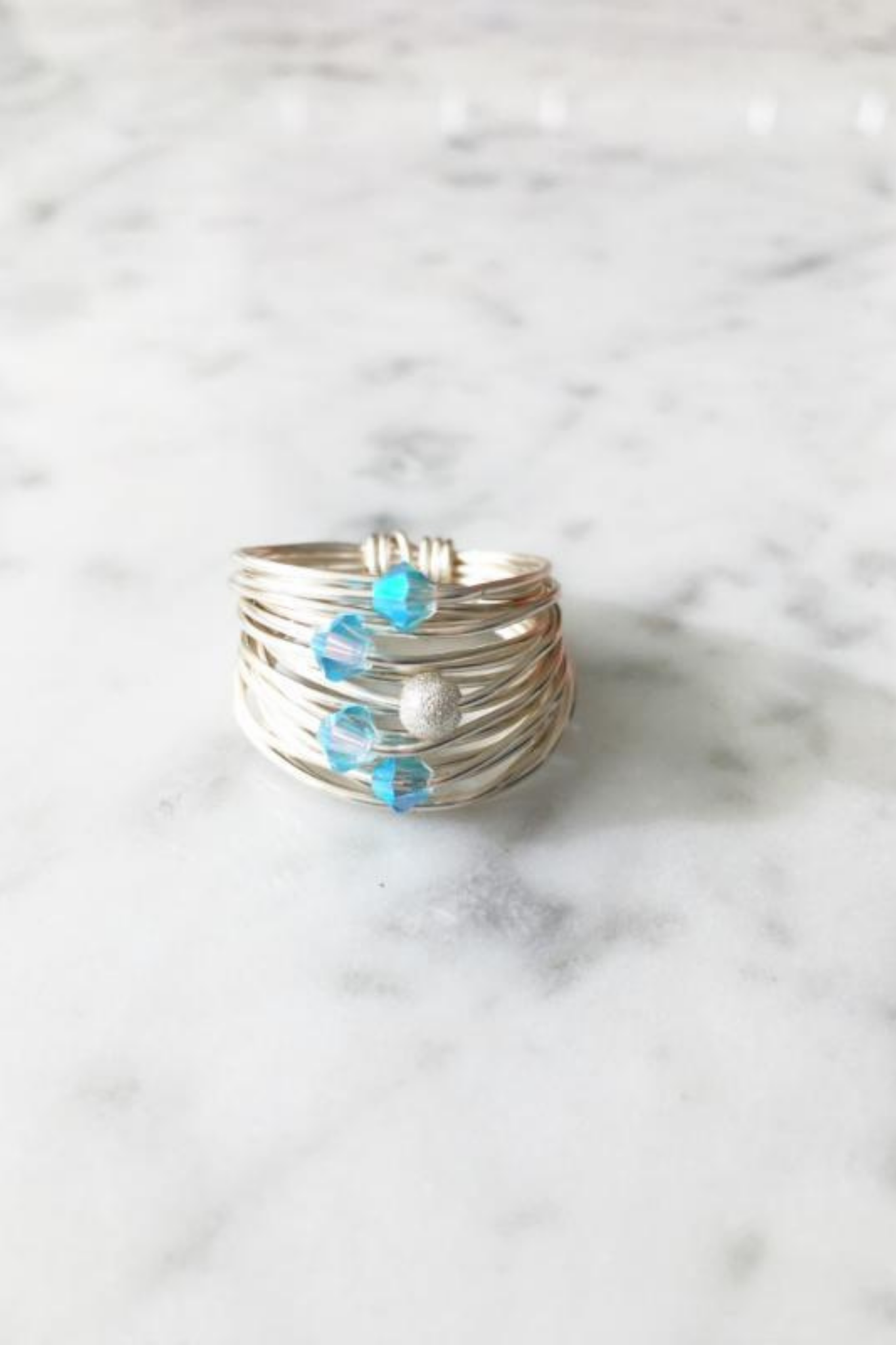 Aquamarine Swarovski Crystals - RoshelLuxe.com