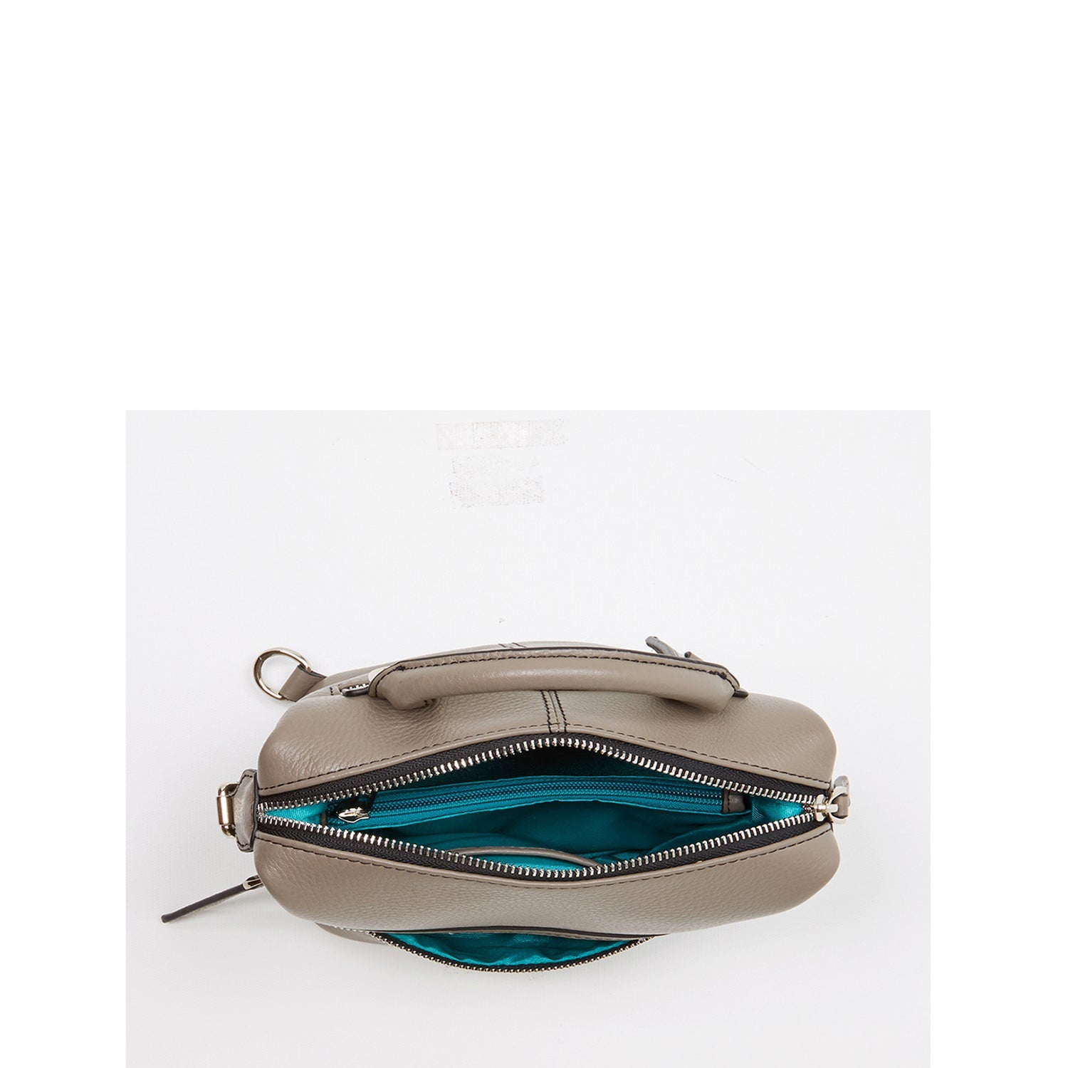 Gray Leather Backpack Purse for Women Convertible Crossbody Bag Medium Size with Front and Back Pockets - RoshelLuxe.com