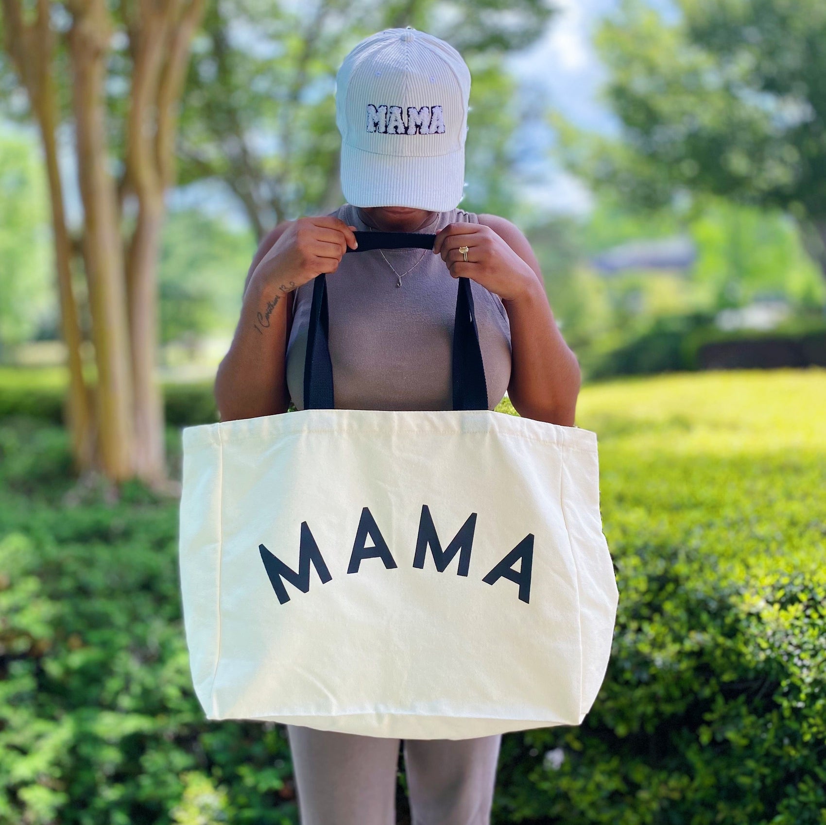 Mama Canvas Tote - RoshelLuxe.com