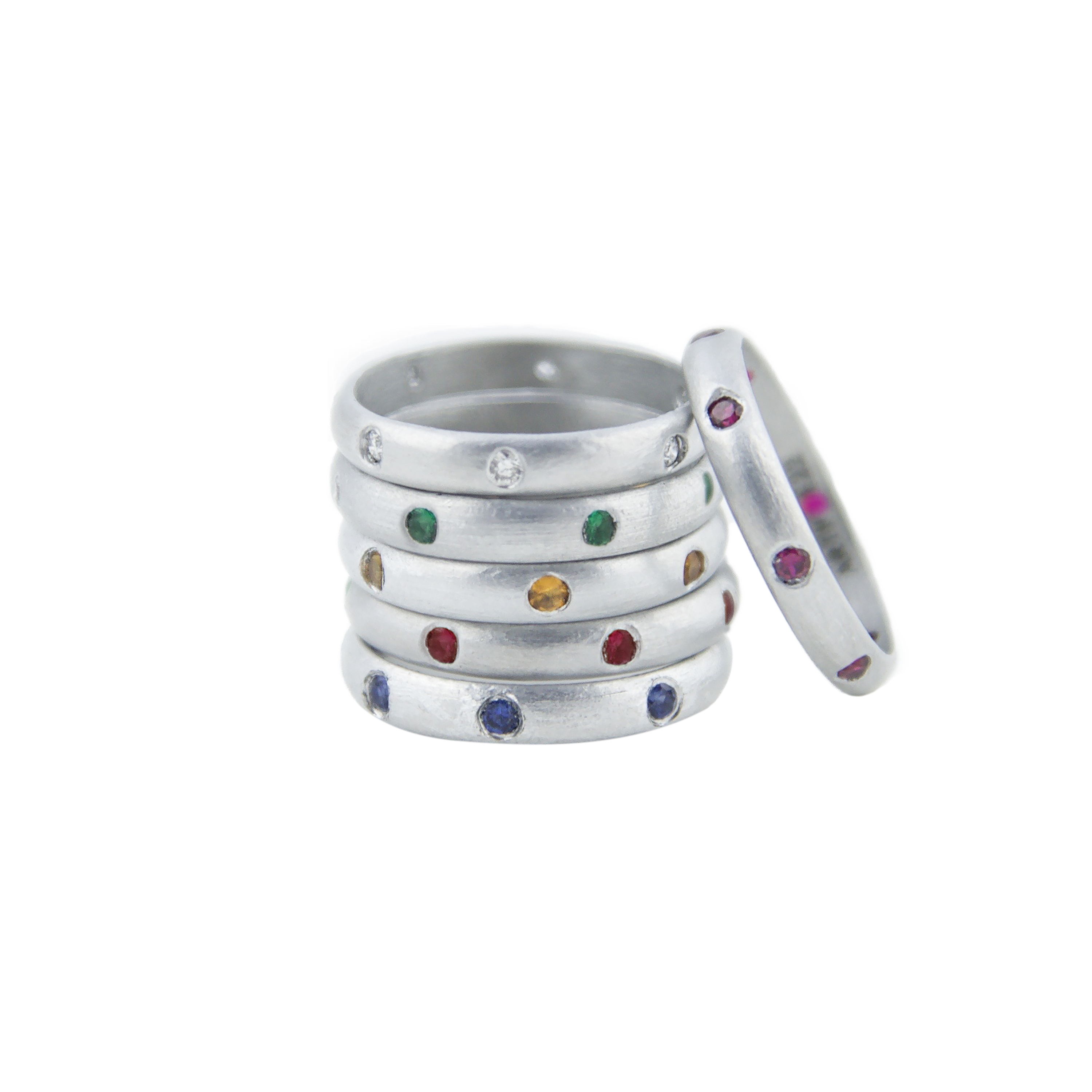 7 GEMSTONE RINGS - CUSTOM
