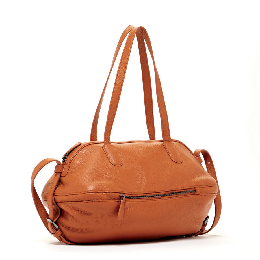 Leather Satchel Bag Brown Shoulder Purse Women's Handbag - RoshelLuxe.com