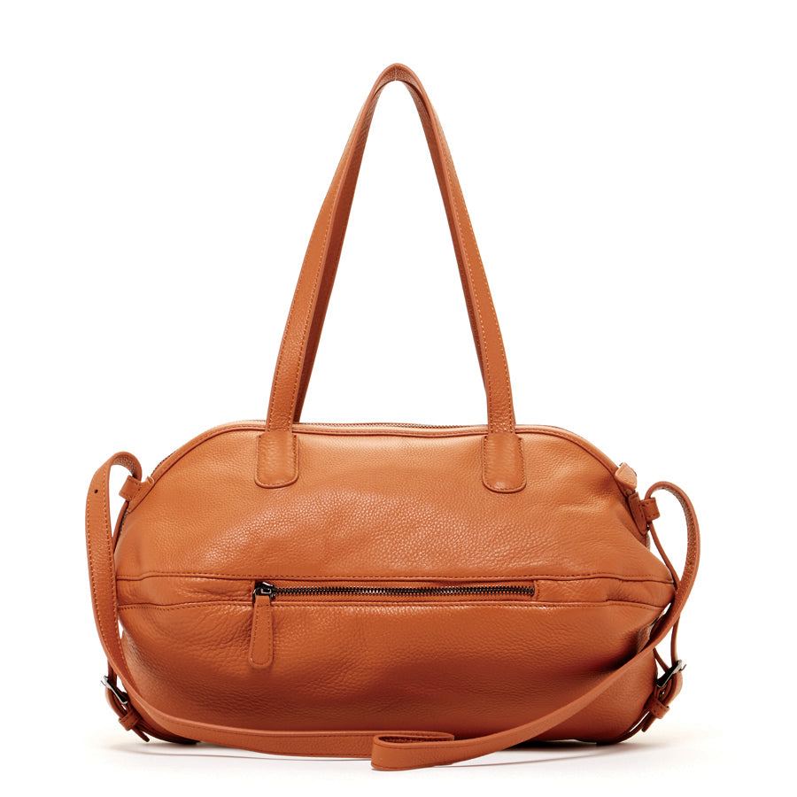 Leather Satchel Bag Brown Shoulder Purse Women's Handbag - RoshelLuxe.com