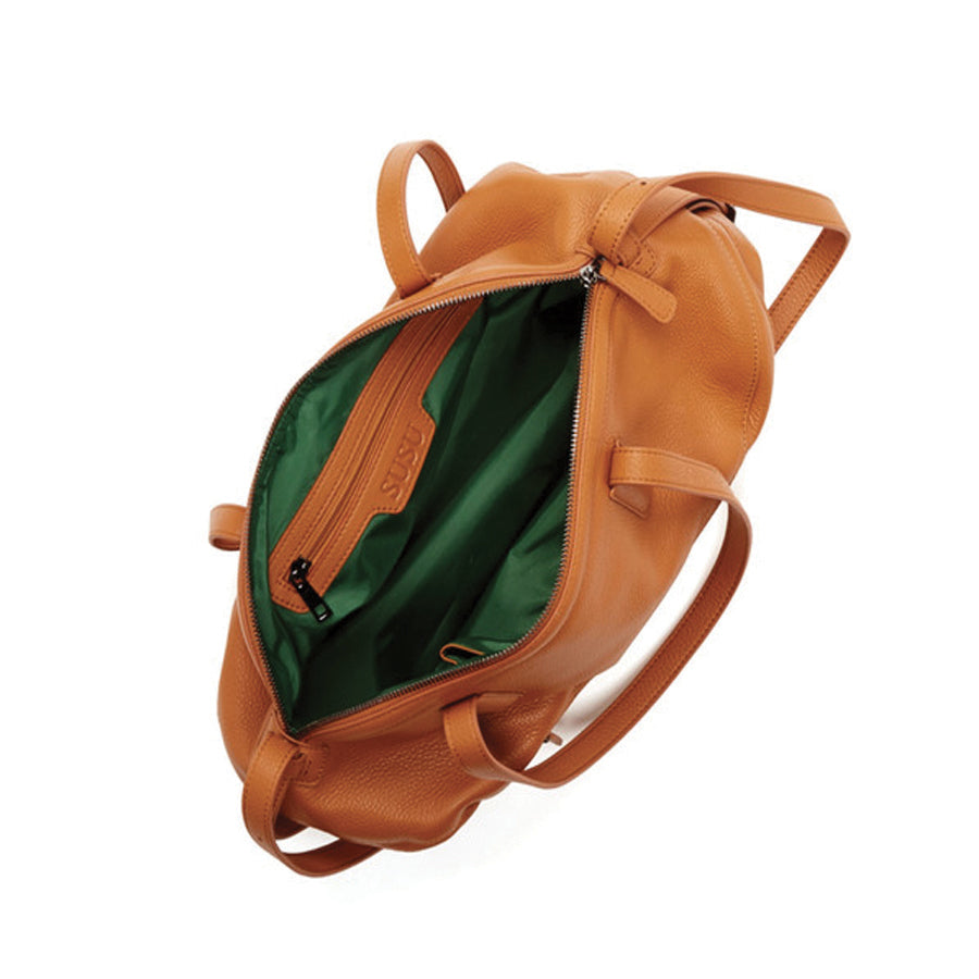 Leather Satchel Bag Brown Shoulder Purse Women's Handbag - RoshelLuxe.com