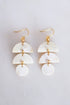 Cat Ba Crescent Drop Buffalo Horn Dangle Earrings - RoshelLuxe.com