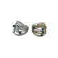Deep green Swarovski crystal wire wrap ring - RoshelLuxe.com