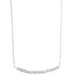 Moonstone bar necklace minimalist jewelry- RoshelLuxe.com