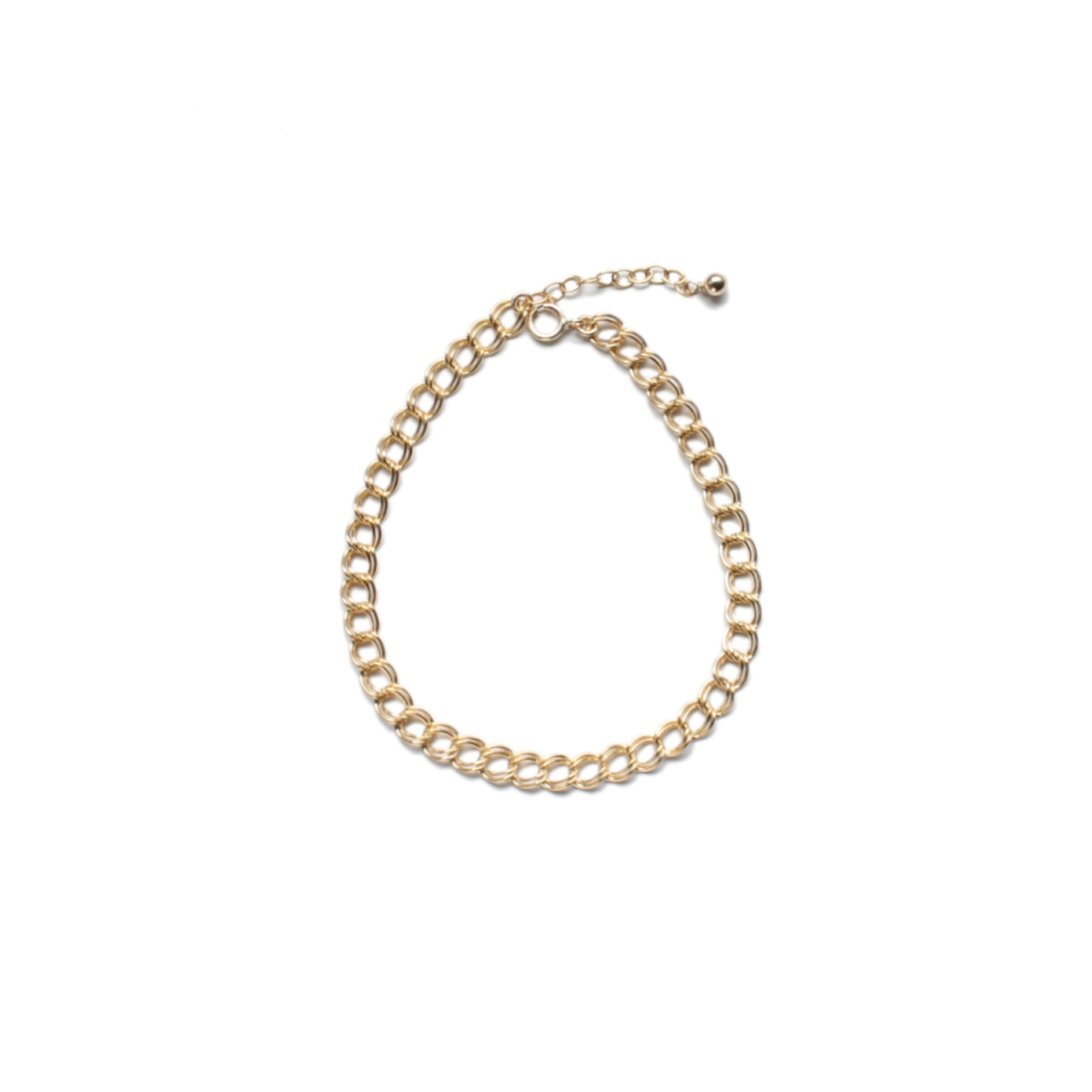 Double Curb Chain Bracelet - RoshelLuxe.com