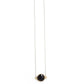 Black onyx gemstone necklace handmade jewelry for women - RoshelLuxe.com