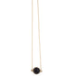 Black onyx gemstone necklace handmade jewelry for women- RoshelLuxe.com