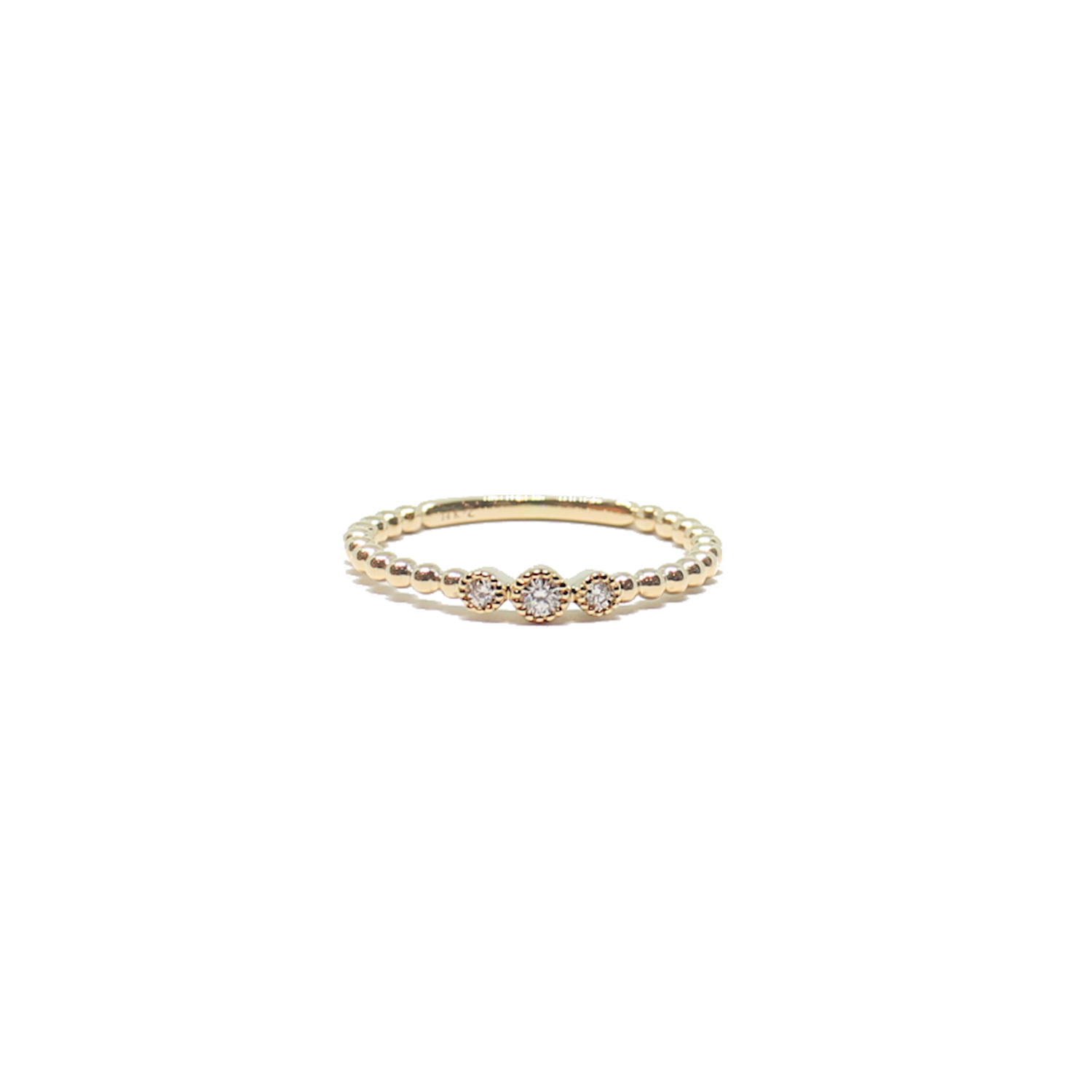 Forever diamond beaded ring handmade jewelry for women- RoshelLuxe.com