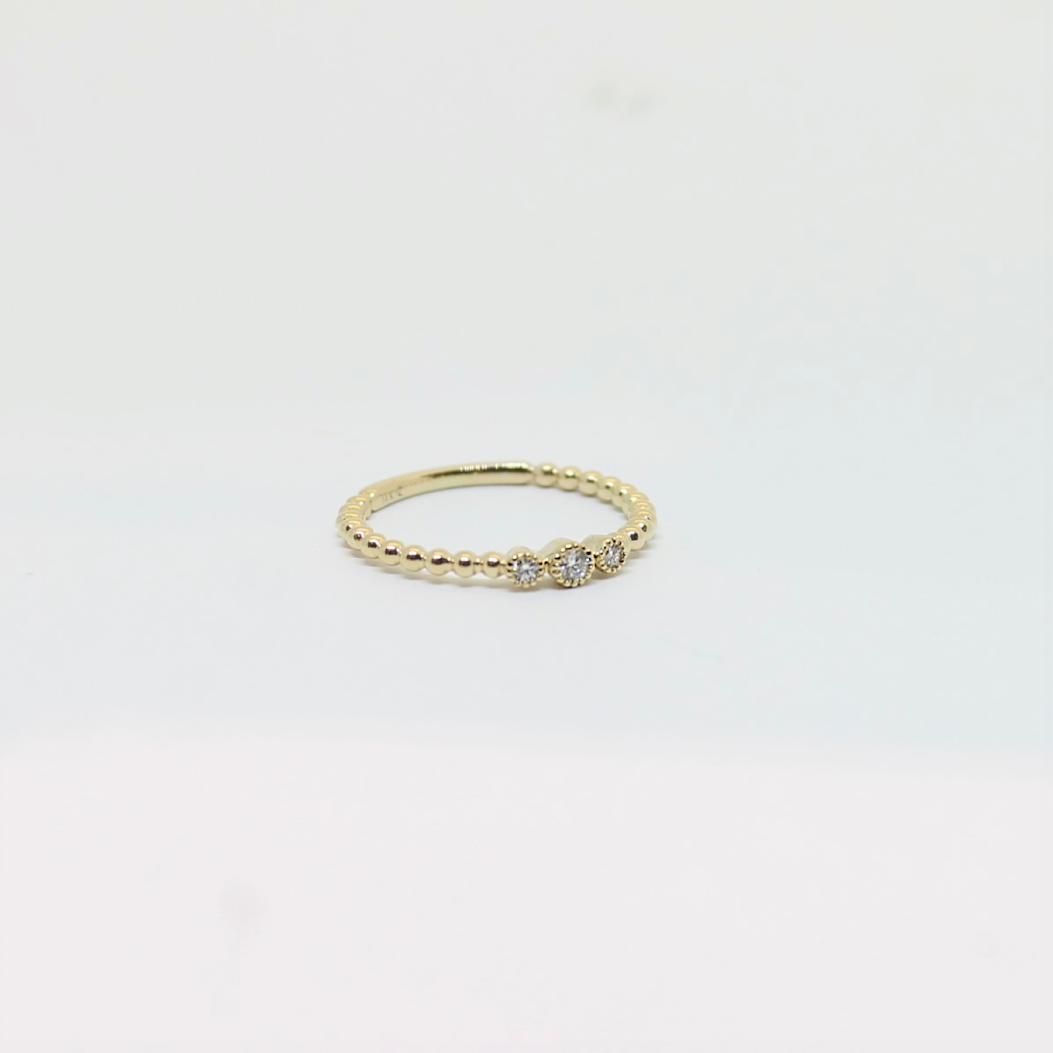 Forever diamond beaded ring handmade jewelry for women - RoshelLuxe.com