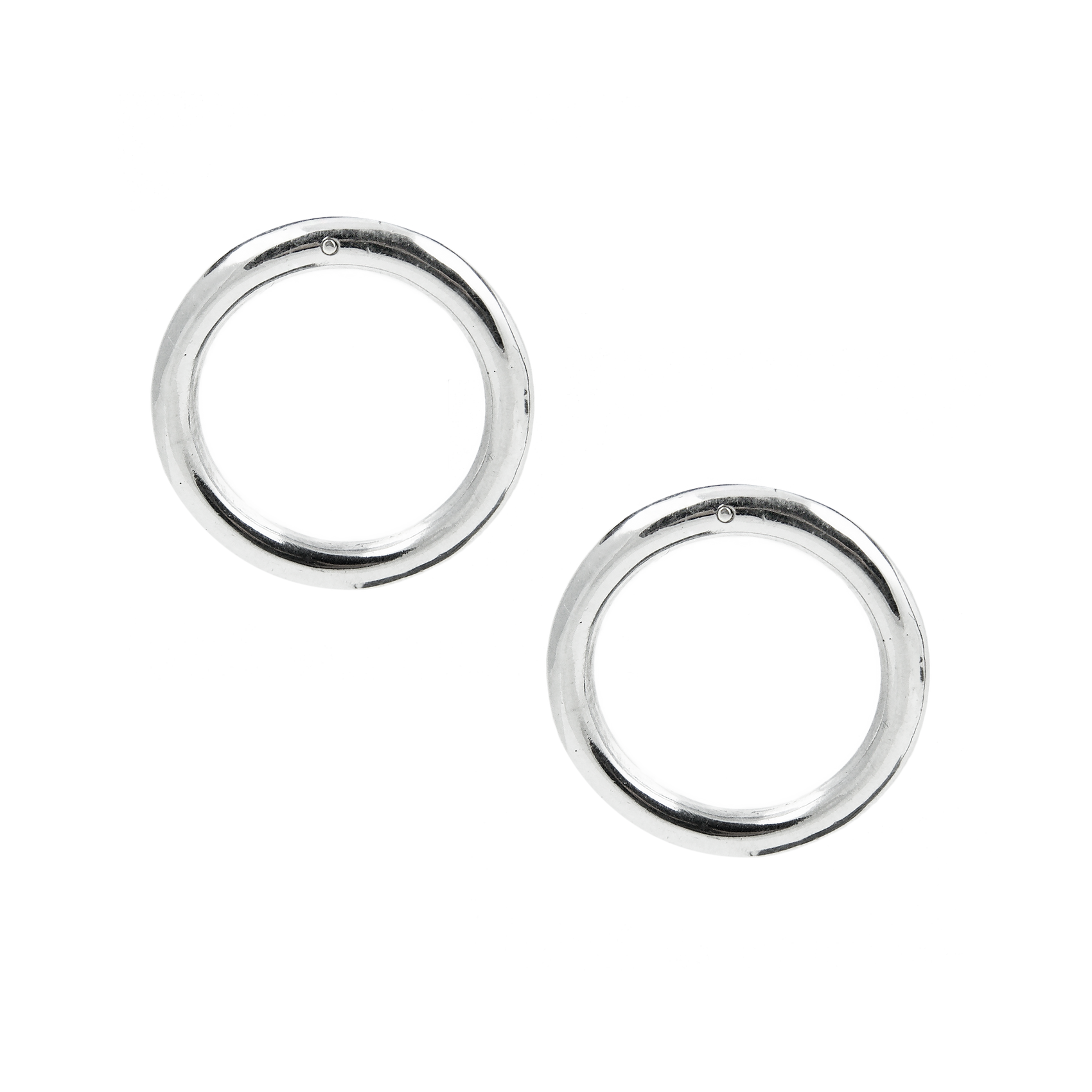 VIRTUOUS CIRCLE EARRINGS 2.8CM - RoshelLuxe.com