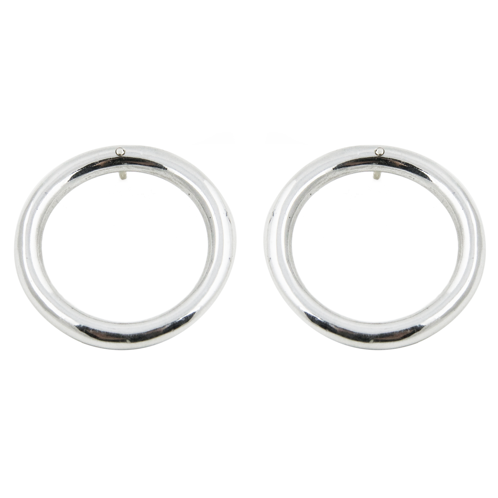 VIRTUOUS CIRCLE EARRINGS 2.8CM - RoshelLuxe.com