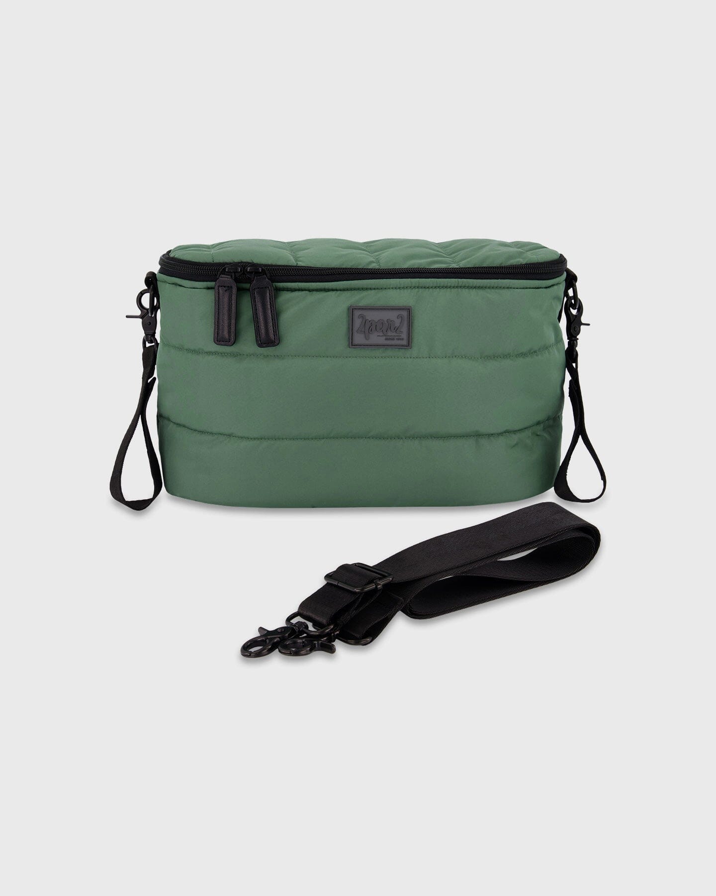 Mini Diaper Bag Dark Gray Green - RoshelLuxe.com