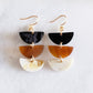 Hanoi Triple Crescent Buffalo Horn Earrings - RoshelLuxe.com