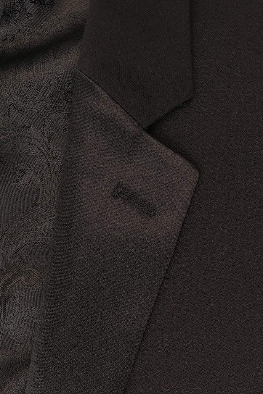 "Kingston" Black Tuxedo Jacket - RoshelLuxe.com