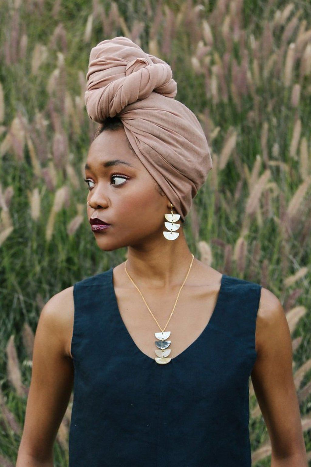 Hanoi Triple Crescent Buffalo Horn Earrings - RoshelLuxe.com