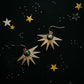 Sun Goddess Earrings with Copper Oyster Turquoise - RoshelLuxe.com