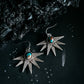 Sun Goddess Earrings with Copper Oyster Turquoise - RoshelLuxe.com