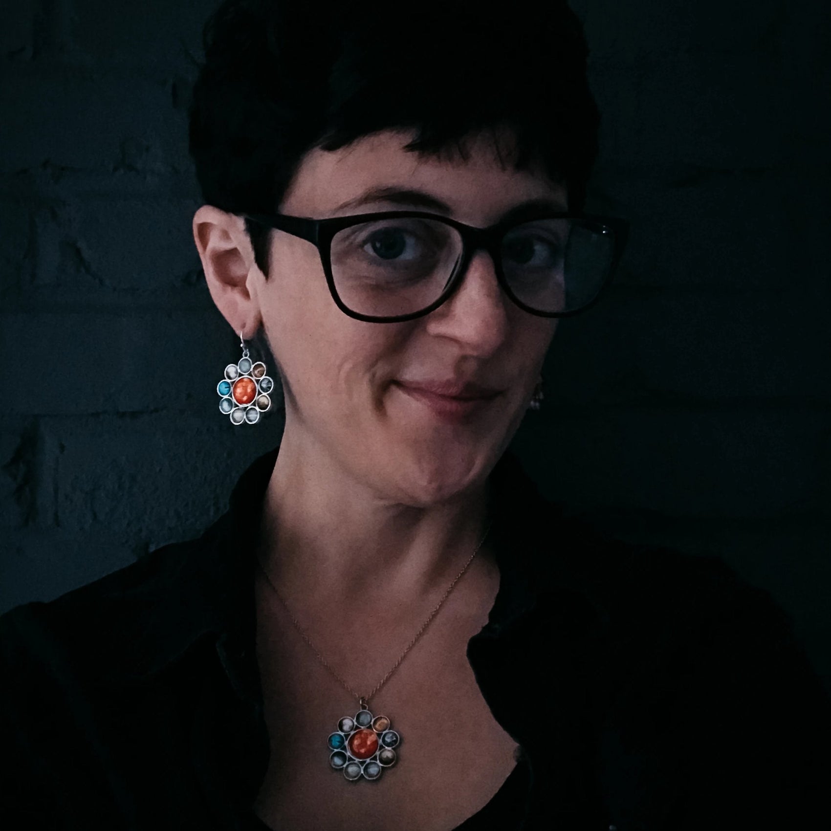 Solar System Halo Pendant - RoshelLuxe.com