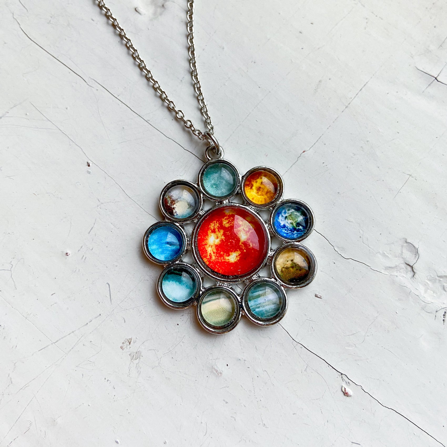 Solar System Halo Pendant - RoshelLuxe.com