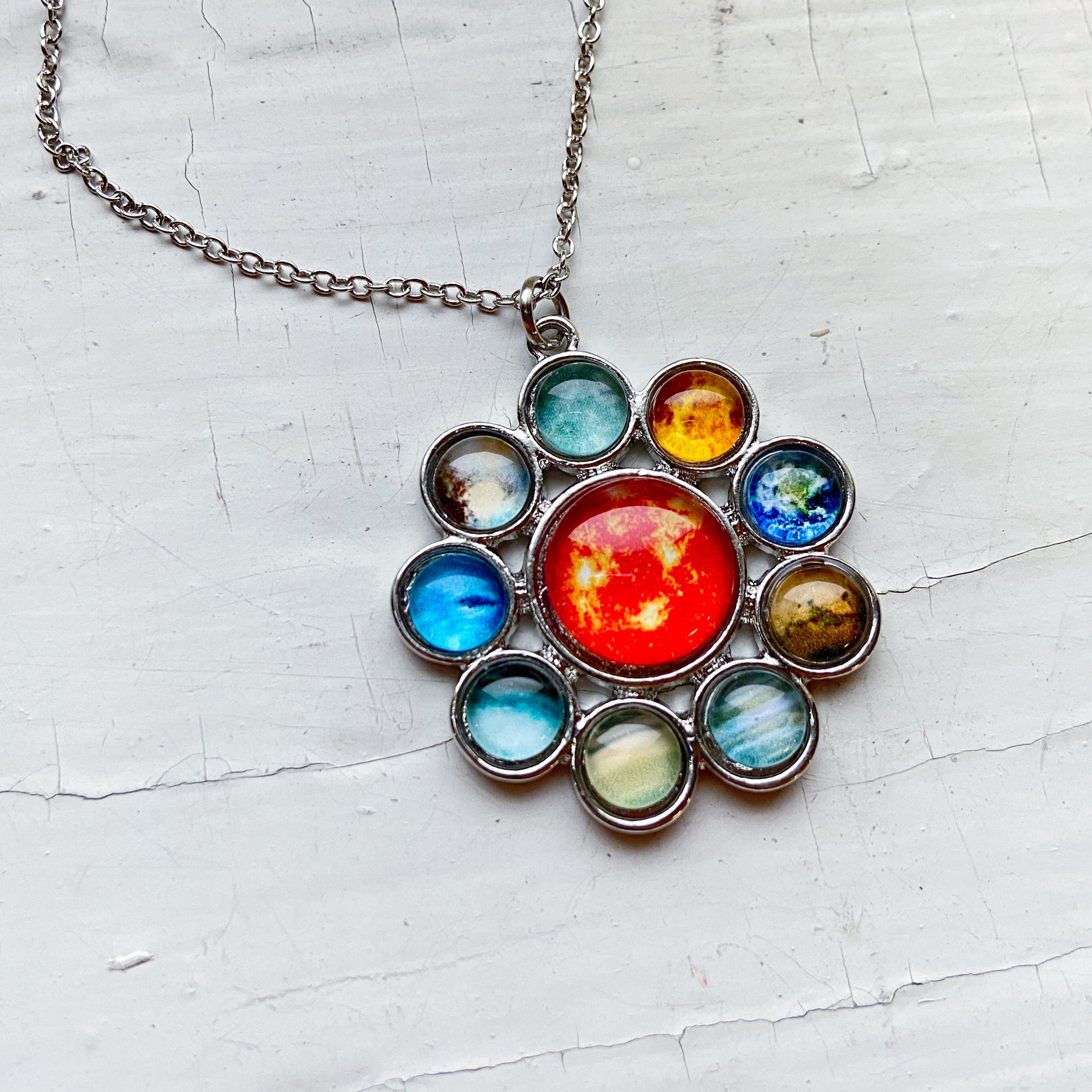 Solar System Halo Pendant - RoshelLuxe.com