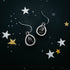 Pear Shaped Teardrop Meteorite Dangle Earrings - RoshelLuxe.com