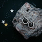 Pear Shaped Teardrop Meteorite Dangle Earrings - RoshelLuxe.com