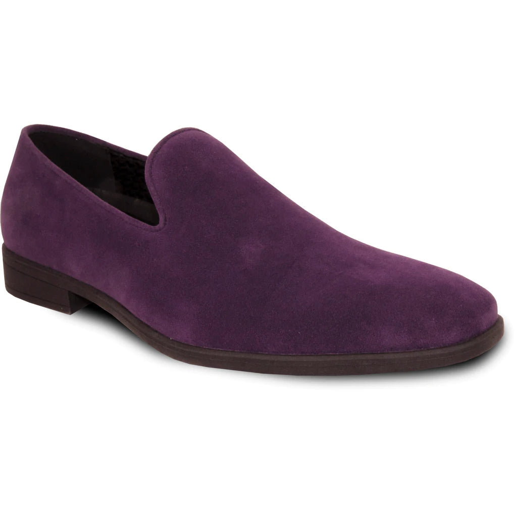 "Chelsea" Purple Suede Tuxedo Shoes - RoshelLuxe.com